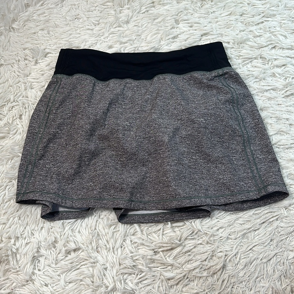 Lululemon Pace Rival Skirt (Tall) *No Panels 15" Heather Lux Multi Black / Black